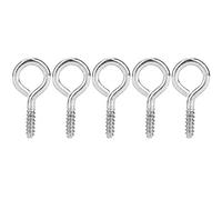 500Pcs Eyepins Jewelry Making Supplies | Silver Iron Coated DIY Hooks for Pendants/Charms/Earrings | 5 Sizes Eye Pins with Strong Tarnish Protection (4#)