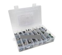 500PCS/lot 0.1UF-1000UF 24Values Aluminum Electrolytic Capacitors 16-50V mix Electrolytic capacitor Assorted kit and storage box Capacitance Meters