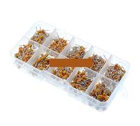 500pcs/lot 10values*50pcs 0.1uf-10uf(104~106) 50v multilayer ceramic capacitors assorted kit assortment set with storage box Capacitance Meters
