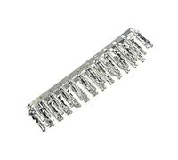 500Pcs/lot copper 1Pin Jumper Wire Cable female Pin Connectors wick crimps 2.54mm