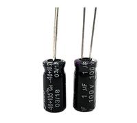 500pcs/lot S53 100v 1UF aluminum electrolytic capacitor size 5 * 11 1UF 20% Capacitance Meters
