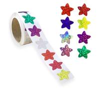 500pcs Pegatinas Estrellas 2.5cm,Pegatinas Metálicas Brillantes de Recompensa,Pegatinas De Estrellas,Stickers Estrellas Multicolores para Tabla de Recompensas