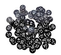 500pcs Plastic Tags Colorful Round Sequential Numbers Sign Labels 3.5CM Number Plate Garden Markers Para IdentificacióN(1-500 Black White)
