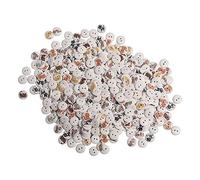 500pcs Wooden Buttons 2 Holes Round Decorative Cartoon Cat Print Assorted Wood Buttons for Kids Clothes Bag Craft 15mm Premium Pearwood Material Safe Durable Fashionable DIY (White Background