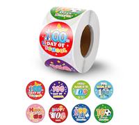 500uds Pegatinas de 100 Días de Escuela, Pegatinas de Estímulo Incentivos para Profesores de Escuela Pegatinas de Recompensa para Decoración de Fiestas Escolares de Jardín de Infantes