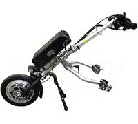 500W Handbike Eléctrica para Silla de Ruedas, Kit de Conversión con Batería de Litio 17Ah (70km), Dispositivo de Tracción Universal para Sillas Plegables o Fijas, 3 Velocidades, 35km/h(B)