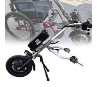 500W Kit Conversión Eléctrica Para Silla Ruedas(Manual → Eléctrica) - 3 Velocidades, Dispositivo Tracción Con Luz Frontal, Batería Litio 48V Y 15/17Ah, Autonomía 55/65Km A-15Ah