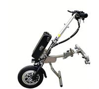 500W Kit de Motorización para Silla de Ruedas, Handbike Eléctrica con Batería de Litio 17Ah (70km), Dispositivo de Tracción Profesional en Acero Inoxidable para Chasis Plegable o Fijo(A)