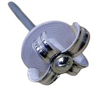 500x Remaches de Flor Ala Ancha Blancos 4 x 16mm.