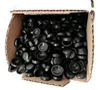 500x Tapones Tornillos Matrícula Negros - Embellecedores Tornillos Matrícula Coche Moto - Tapones Cubretornillos Plástico Universal para Placas Matrícula - Kit Profesional Automoción