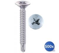 500x Tornillo Autoperforante Drillex® Mustad Galvanizado Blanca Tsp Valor Ph