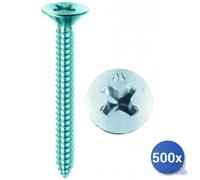 500X Tornillo Autoperforante Zincado Blanco Tsp Ph E-100 4,2X22