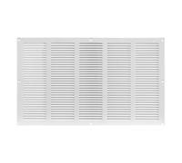 500x300mm Rejilla de Ventilación con Mosquitera - Rejillas de Aireación Metálicas - Acero, Blanco