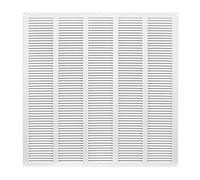 500x500mm Rejilla de Ventilación de Acero Blanco con Mosquitera - Rejillas de Ventilación Metálicas