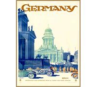 501 Cartel De Chapa Alemania Berlín Vintage Vintage Alemán Viajes Carteles De Pared De Metal Retro Letrero De Estaño Decoración Decoración De Arte Para Acuáticos Pared Pub 20x30 cm