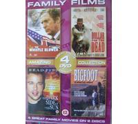5014293401852 Family Films Box Set - 4 Great Family Movies on 2 Discs - The Whistle Blower, Dollar for the Dead, The Dark Side of the Sun, Bigfoot
