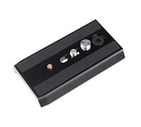 501PL - Placa deslizante de liberación rápida con 1 tornillos 4-20 3 8 para Manfrotto 501HDV 503HDV 701HDV MH055M0-Q5, reemplaza la pieza 3433PL compatible con sistema RC5, pin de aleación de aluminio