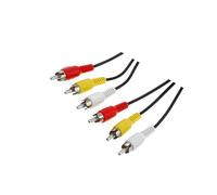50383 Cable RCA macho x3, ambos lados 5m revestimiento: niquelado Goobay