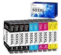 503XL Cartucho de Tinta Compatible con Epson 503XL 503 XL Multipack para Epson Expression Home XP-5200 XP-5205 XP5200 XP5205, Workforce WF-2960 WF-2965 WF2960 WF2965 WF-2960DWF (10 Paquetes)
