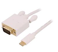 50419 Adaptador USB 3.1 D-Sub 15pin HD Plug,USB C-Macho 2m QOLTEC