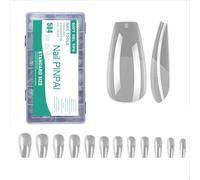 504pcs Puntas De Uñas Falsas Mate Gel Cubierta Acrílico Falso Presione Para Salón De Inicio Cubierta Presionar En La Uña