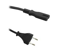 50547 Cable 2x0,5mm2 CEE 7/16 (C) Macho,IEC C7 hembra 1,4m QOLTEC