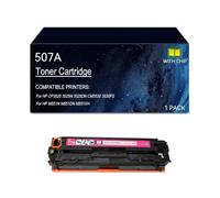 507A Cartucho de tóner Compatible con CE400A CE401A CE402A CE403A, con chip | Reemplazo for cartuchos de tóner 507A CP3525 3525N 3525DN CM3530 3530FS M551N M551DN M551XH Impresora(Magenta)