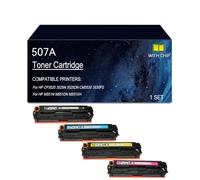507A Cartucho de tóner Compatible con CE400A CE401A CE402A CE403A, con chip | Reemplazo for cartuchos de tóner 507A CP3525 3525N 3525DN CM3530 3530FS M551N M551DN M551XH Impresora(4 colors)