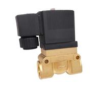 50bar High Pressure High Temperature Solenoid Valve 1/4 3/8 1/2 BSP 12V 24V DC AC220V N.C 5404 PTFE Brass Valve(1/2",DC24V)