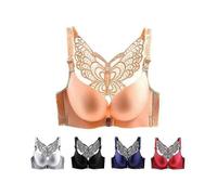 (50CDE,Sliver)Rose Bra Floral Secrets Comfort No Wire Bra