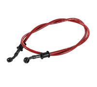 50cm -120cm Manguera de aceite de embrague de motocicleta, Aislamiento térmico Durabilidad Manguera de aceite de embrague de freno de acero trenzado colorido(rojo 1200mm)