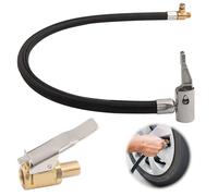 50cm Adaptador de Manguera de Inflado de Neumáticos Extensión Manguera de Inflador con Adaptadores de Válvula de Coche de 8 mm Neumático Bomba Manguera Adaptador para Coche Motocicleta Bicicleta