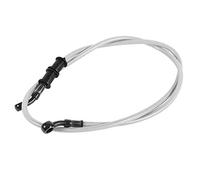 50cm - Manguera de aceite para motocicleta de 120cm, tubo de línea de embrague de freno de acero trenzado colorido(1200mm-Plata)