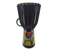 50cm profesional djembe tambor bongo tambor arbusto percusión motivo colorido patrón gecko pintado - (Muy buen instrumento para señoras y jóvenes buenos bajos)