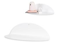 50FORM Estante de Pared de Metal Loft - Estantería Flotante Moderna para Salón, Cocina y Baño - Diseño Industrial, Hecho en la UE - Incluye Plantilla de Montaje y Nivel (Blanco)