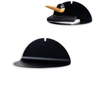 50FORM Estante de Pared de Metal Loft - Estantería Flotante Moderna para Salón, Cocina y Baño - Diseño Industrial, Hecho en la UE - Incluye Plantilla de Montaje y Nivel (Negro)