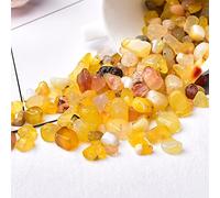 50g/100g Cristal Natural Grava Espécimen Amatista Decoración Casa,ágata amarilla,50g