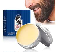 50g Bálsamo Barba Hombre,Beard Balm,Suaviza y Fortalece la Barba,Aporta Control y Brillo, Nutre, moldea e hidrata el vello facial en todas las longitudes