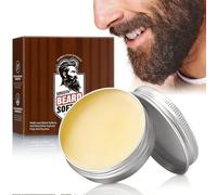 50g Bálsamo Barba Hombre,Beard Balm,Suaviza y Fortalece la Barba,Aporta Control y Brillo, Nutre, moldea e hidrata el vello facial en todas las longitudes, Marrón