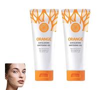 50g Orange Exfoliating Whitening Gel, Orange Exfoliating Gel Scrub Face Body Skin, Orange Exfoliating Whitening Gel Face, Face Body Brigtening Skin Cream (2PCS)