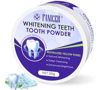 50g Polvo Blanqueador de Dientes, Eficaz Para Fortalecer Dientes, Proteger las Encías y Refrescar el Aliento, Blanqueamiento Rápido y Efectivo para un Sonrisa Más Blanca (Morado)