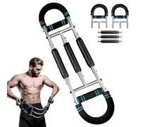 50KG/100KG Entrenador de Brazo Giratorio,Shaker Twister Arm Trainer,Extensor de Pecho,Expansor De Pecho,Equipo de Entrenamiento de Pecho,para Brazos,Hombros,Abdominales y Espalda (Azul 100KG)