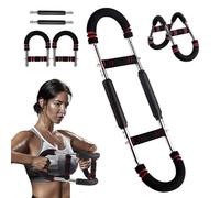 50KG/100KG Entrenador de Brazo Giratorio,Shaker Twister Arm Trainer,Extensor de Pecho,Expansor De Pecho,Equipo de Entrenamiento de Pecho,para Brazos,Hombros,Abdominales y Espalda (Rojo 50kg)