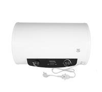50L/120L de almacenamiento eléctrico horizontal, depósito de agua eléctrico, potencia de calentamiento de 2000 W y termómetro,válvula de seguridad, 50L(Capacidad real de agua: 30L)