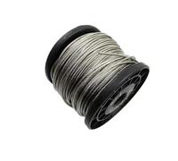 50M 0,5mm-3mm recubierto de PVC Cable flexible de acero trenzado Cable suave transparente 304 tendedero de acero inoxidable(2mm)