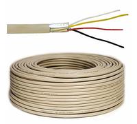 50m Cable telefónico PremiumX 2x2x0,6 mm J-Y (ST) Y Cable de instalación de 50 m línea telefónica redonda 4 cables