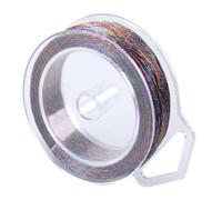 50M Diámetro 0.4 mm 6 Hilos de Alambre Cordon Dorado Metálico Hilo Estable y Duradero para Pulseras,Anillos,Collares Trenzados Papel de Regalo,Artesanía Decoración Navideña (Color Oscuro)