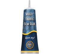 50ml Fabric Sewing Glue, Extra Strong Sew Glue Fast Dry Soft Elastic Safe Adhesive for Clothes Fabrics and Textiles