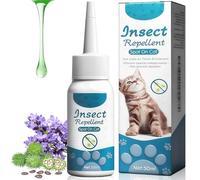 50ml Líquido Removedor de Garrapatas para Perros y Gatos, Solución de Limpieza y Prevención para Mascotas, Protección contra garrapatas Gato y Perro para Exteriores y Cuidado Diario en el Hogar