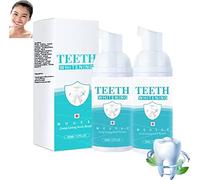 50ml Teethaid Mouthwash, Whitening Foam Toothpaste, Refreshing Breath Deep Cleaning Toothpaste, Fresh Breath (2Pcs)